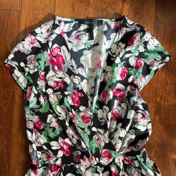 Floral BCBG Max Azria Wrap Dress - Picture 3 of 4